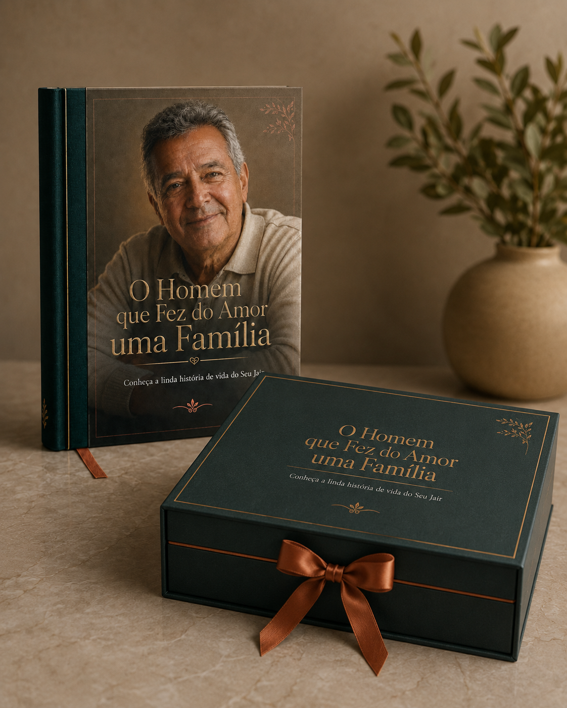 Cover of the VozViva® hardcover book with gift box